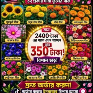 🌸 ১৫ প্রকার ফুলের বীজের স্পেশাল কম্ব প্যাকেজ 🌸