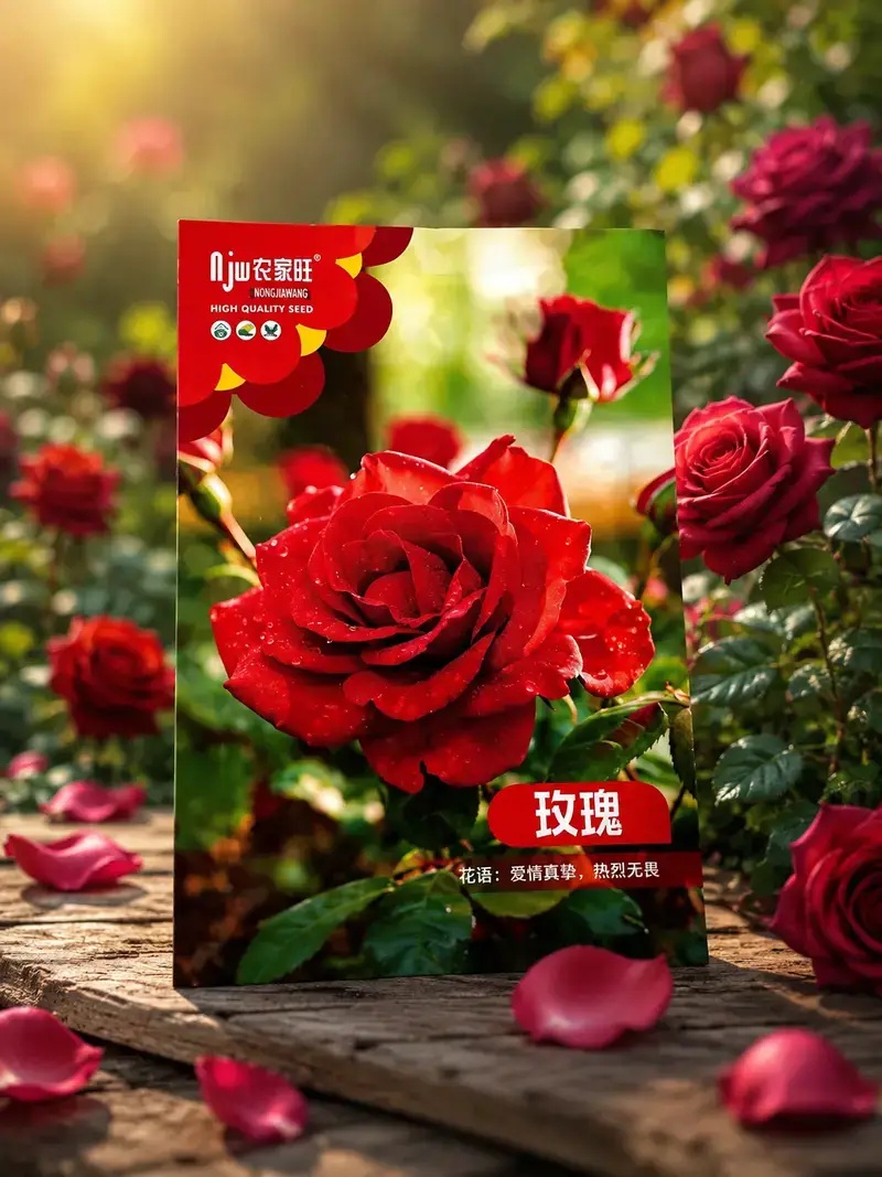 🌹 লাল গোলাপ ফুলের বীজ